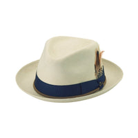 Brittoli VENTURA Genuine Panama Straw Trilby - Natural - OriginalWestern.com