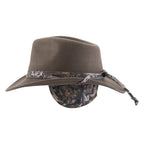 Brittoli WYOMING Premium Wool Felt Outback Hat - Olive - OriginalWestern.com