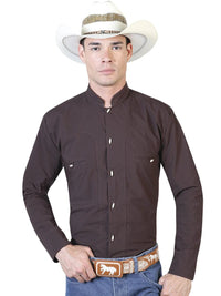 Brown Charro Long Sleeve Shirt 124911 - OriginalWestern.com