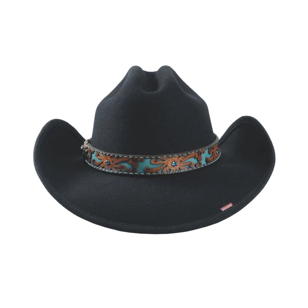Bulhide ON PURPOSE 8006 Black Premiun Wool Cowboy Hat 3 7/8" Brim Fashin Felt - OriginalWestern.com