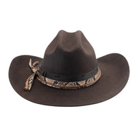 Bulhide TEXAS HOLD"EM Dark Brown Premium Wool Cowboy Hat 4 1/8" Brim Felt - OriginalWestern.com