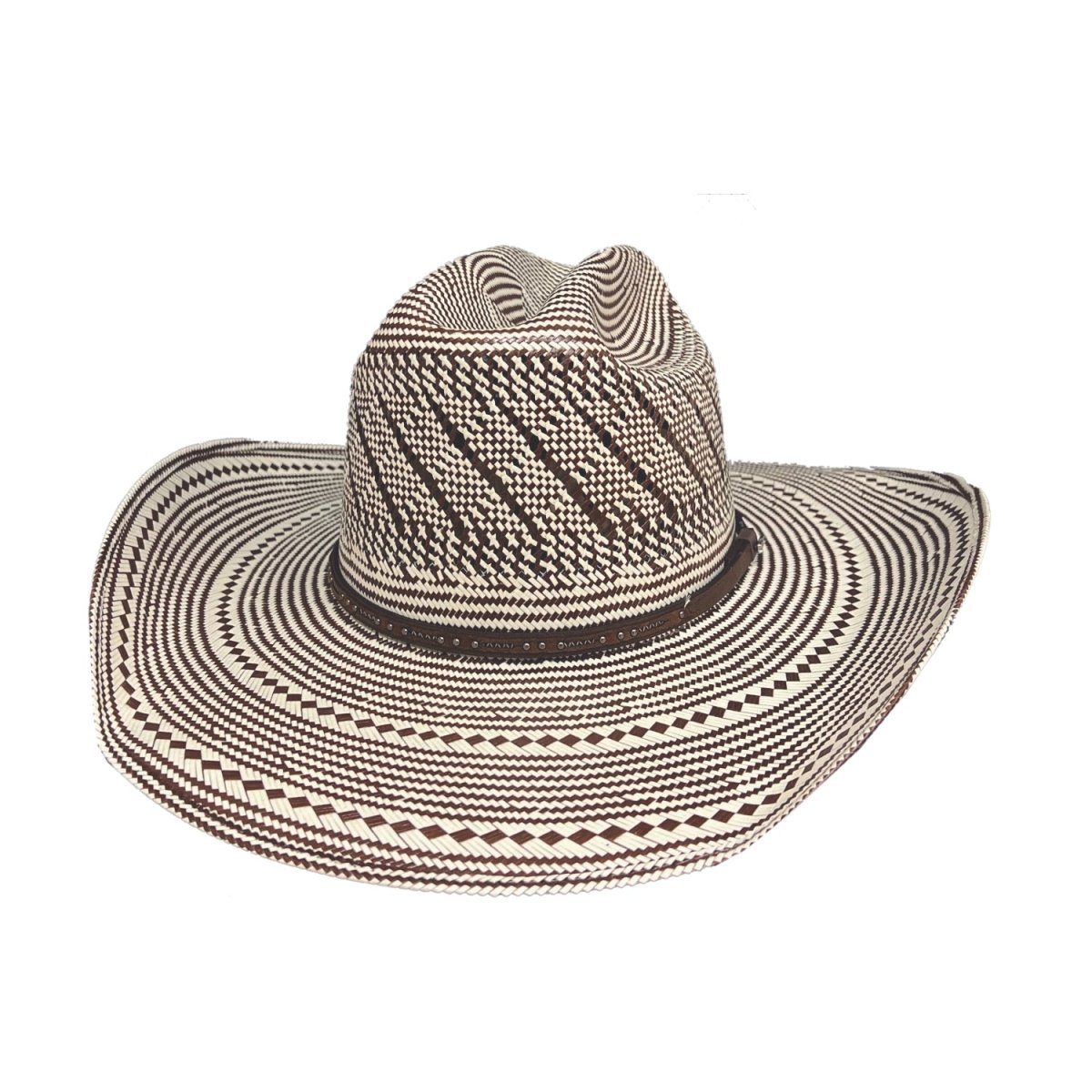 Bullhide ABOVE BOARD 100X Genuine Shantung Panama Cowboy Straw Hat - Ivory/Chocolate - OriginalWestern.com