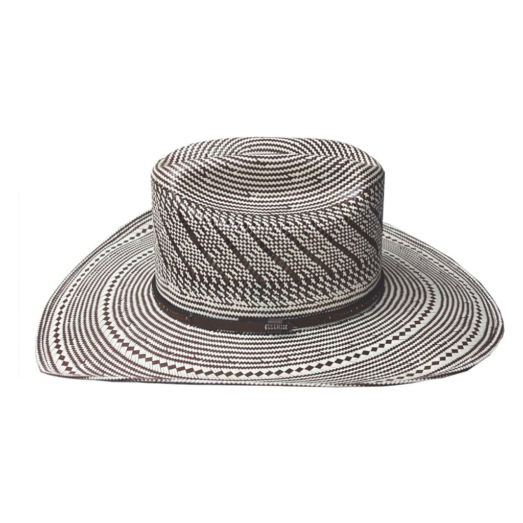 Bullhide ABOVE BOARD 100X Genuine Shantung Panama Cowboy Straw Hat - Ivory/Chocolate - OriginalWestern.com
