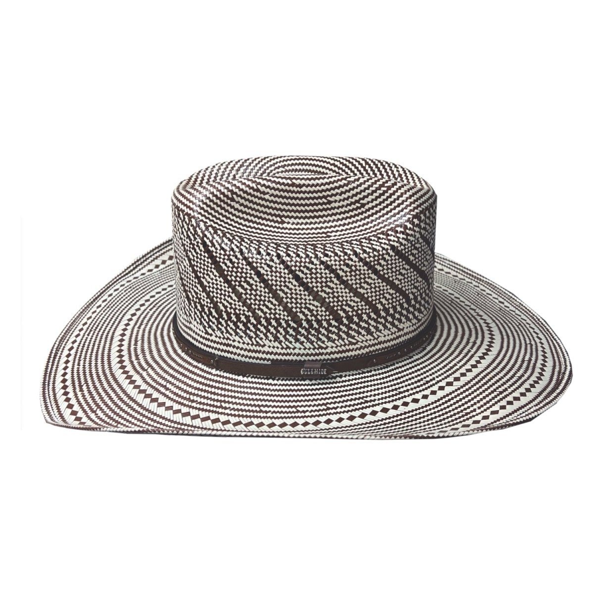 Bullhide ABOVE BOARD 100X Genuine Shantung Panama Cowboy Straw Hat - Ivory/Chocolate - OriginalWestern.com