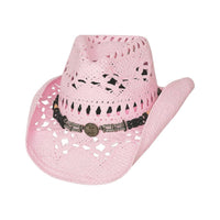 Bullhide ALL SUMMER LONG Toyo Straw Cowboy Hat - Pink - OriginalWestern.com