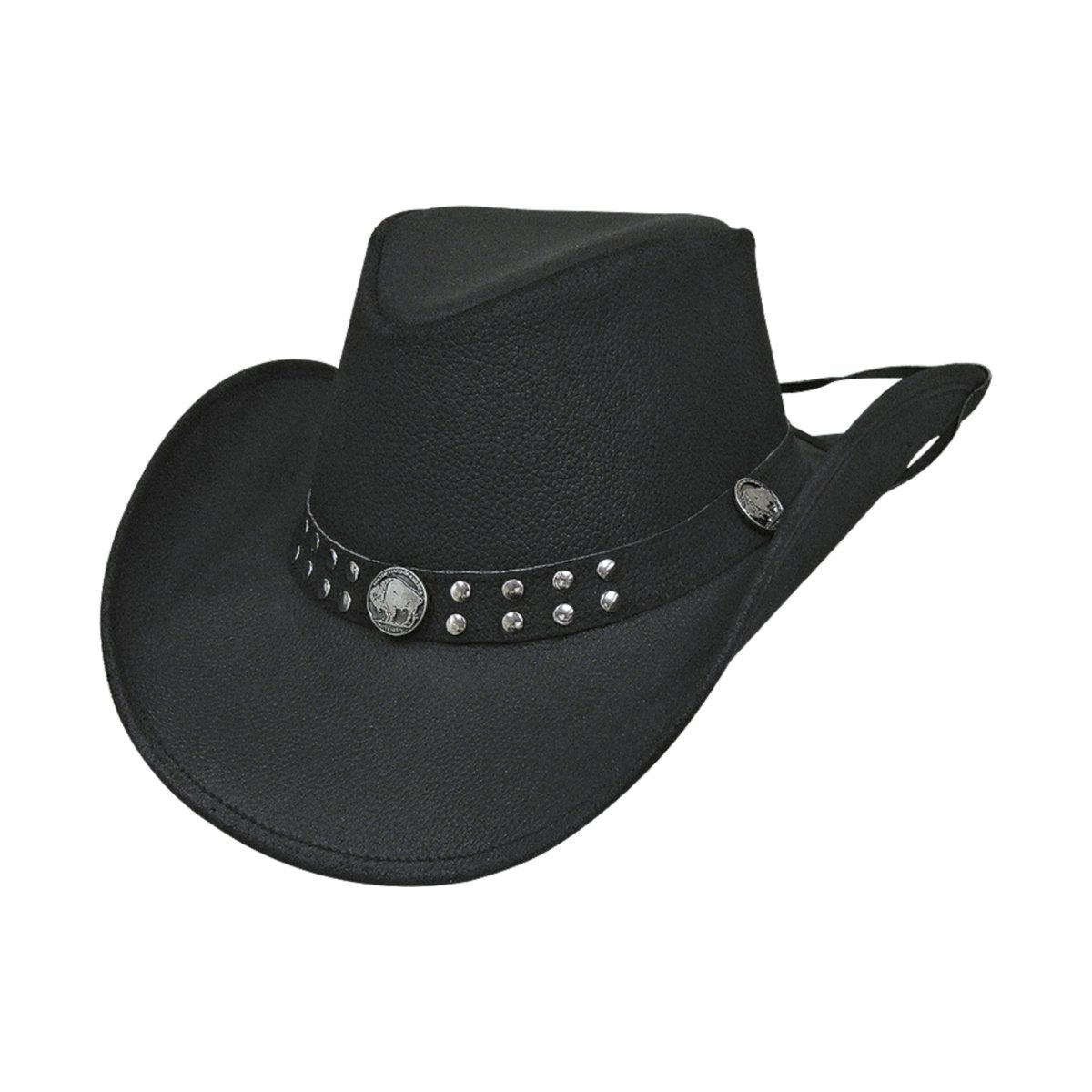Bullhide ALSTON Leather Cowboy Hat - Black - OriginalWestern.com