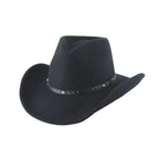 Bullhide ARLINGTON Black Wool Felt Cowboy Hat 3 1/2" Brim Men’s Western - OriginalWestern.com