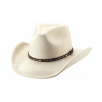Bullhide ARLINGTON Ivory Wool Felt Cowboy Hat 3 1/2" Brim Men’s Western - OriginalWestern.com
