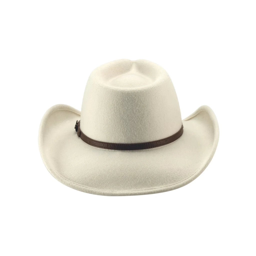 Bullhide ARLINGTON Ivory Wool Felt Cowboy Hat 3 1/2" Brim Men’s Western - OriginalWestern.com