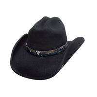 Bullhide BITING THE DUST Premium Wool Felt Cowboy Hat - Black - OriginalWestern.com