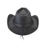 Bullhide BRISCOE Top Grain Leather Cowboy Hat - Black - OriginalWestern.com