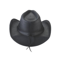 Bullhide BRISCOE Top Grain Leather Cowboy Hat - Black - OriginalWestern.com