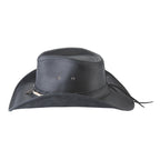 Bullhide BRISCOE Top Grain Leather Cowboy Hat - Black - OriginalWestern.com