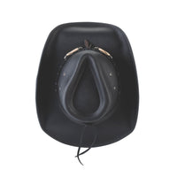 Bullhide BRISCOE Top Grain Leather Cowboy Hat - Black - OriginalWestern.com