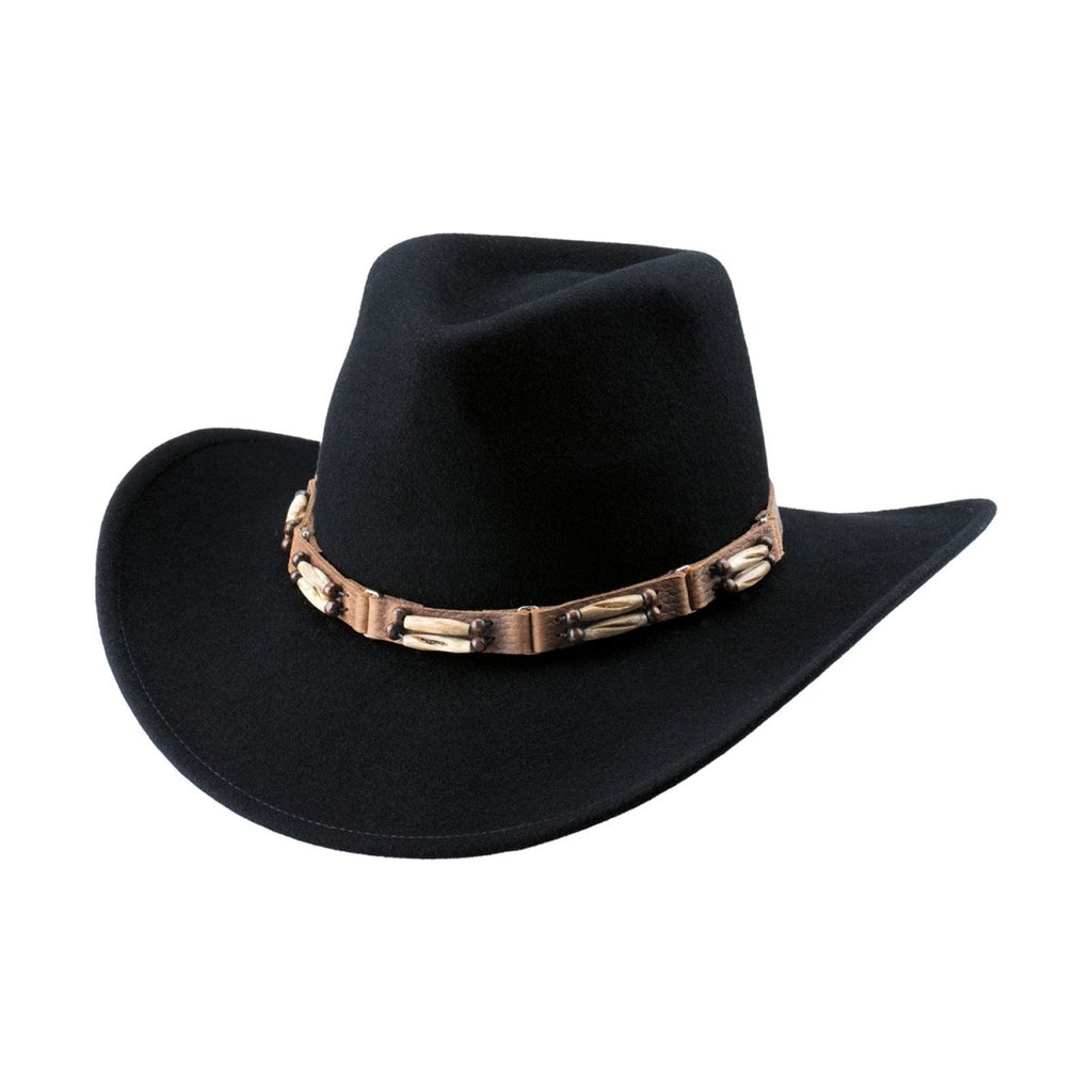 Bullhide BROOMFIELD Premium Wool Felt Cowboy Hat - Black - OriginalWestern.com