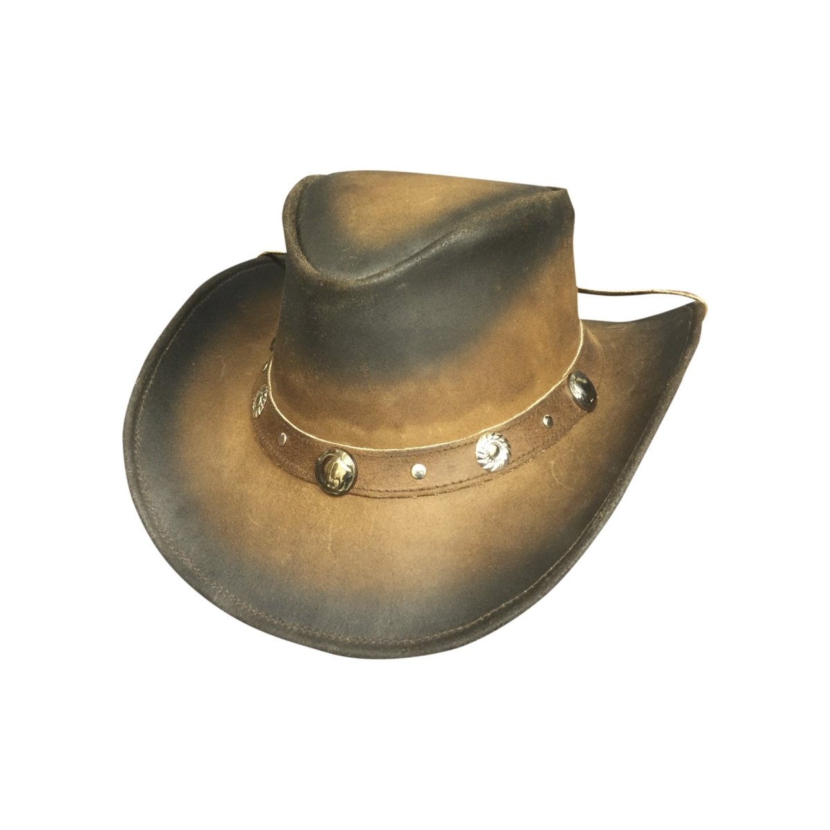 Bullhide BUNKER HILL Leather Cowboy Hat - Black/Tan - OriginalWestern.com