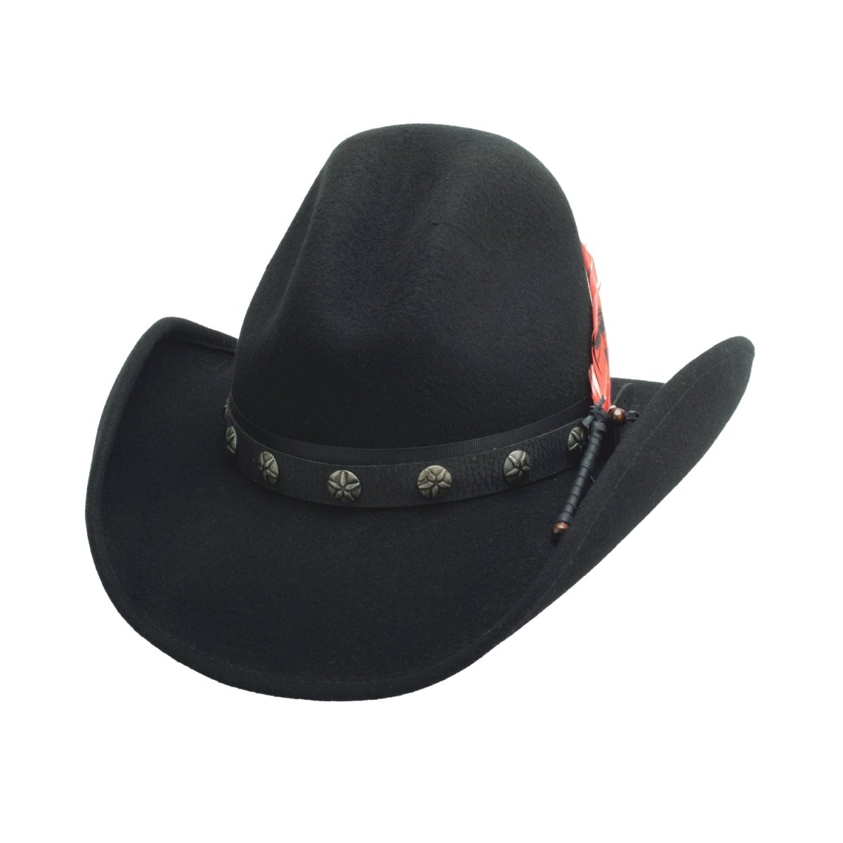 Bullhide BURN THE BREEZE Premium Wool Felt Cowboy Hat - Black - OriginalWestern.com