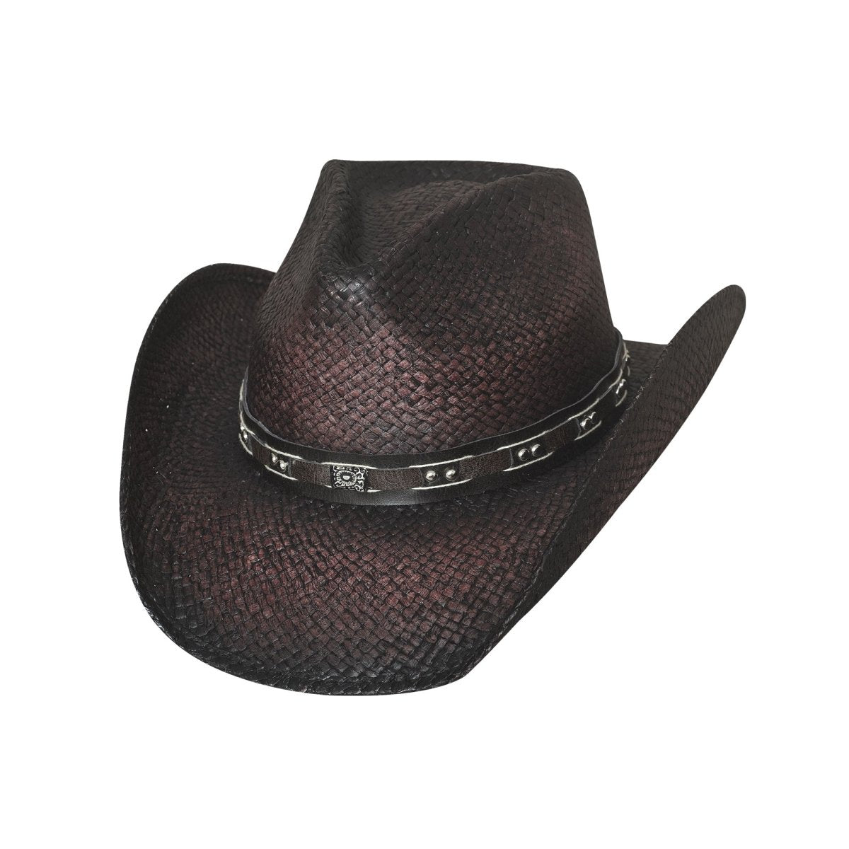 Bullhide BURNIN' DOWN Raffia Cowboy Straw Hat - Wine - OriginalWestern.com
