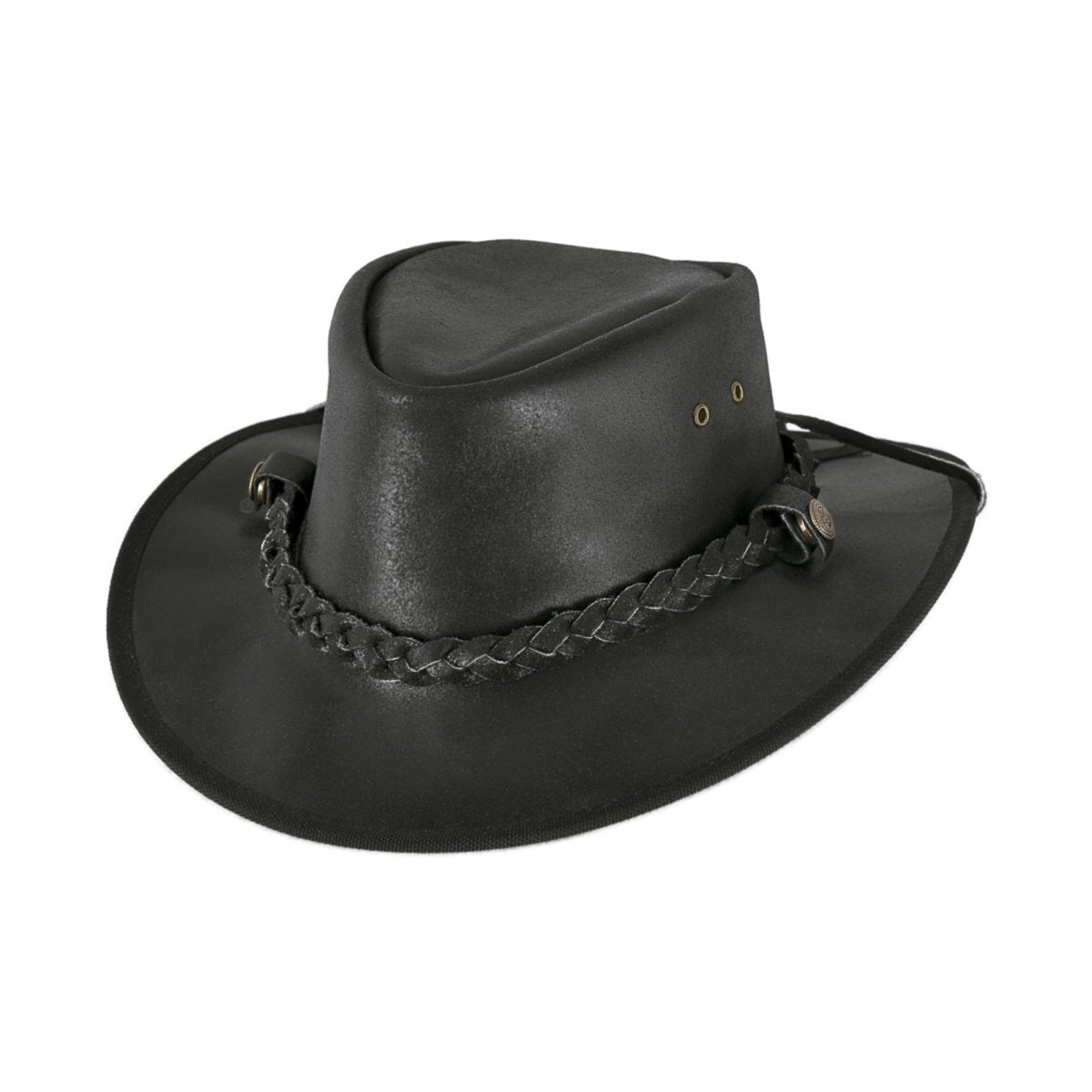 Bullhide CESSNOCK Leather Cowboy Hat - Black - OriginalWestern.com
