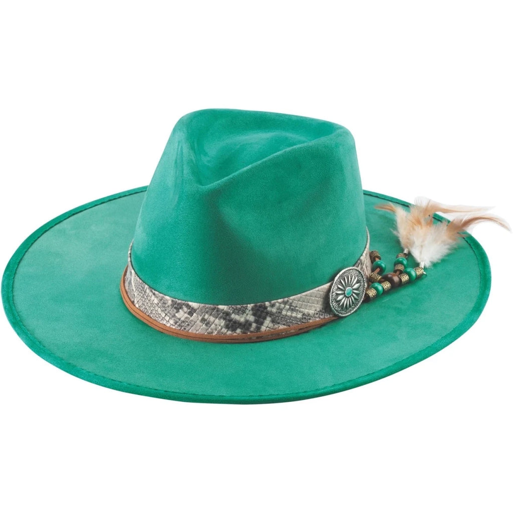 Bullhide CHOICES Turquoise Faux Felt Cowboy Hat 3 1/2" Brim Men’s Western - OriginalWestern.com