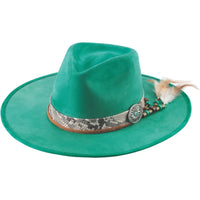 Bullhide CHOICES Turquoise Faux Felt Cowboy Hat 3 1/2" Brim Men’s Western - OriginalWestern.com