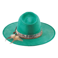 Bullhide CHOICES Turquoise Faux Felt Cowboy Hat 3 1/2" Brim Men’s Western - OriginalWestern.com