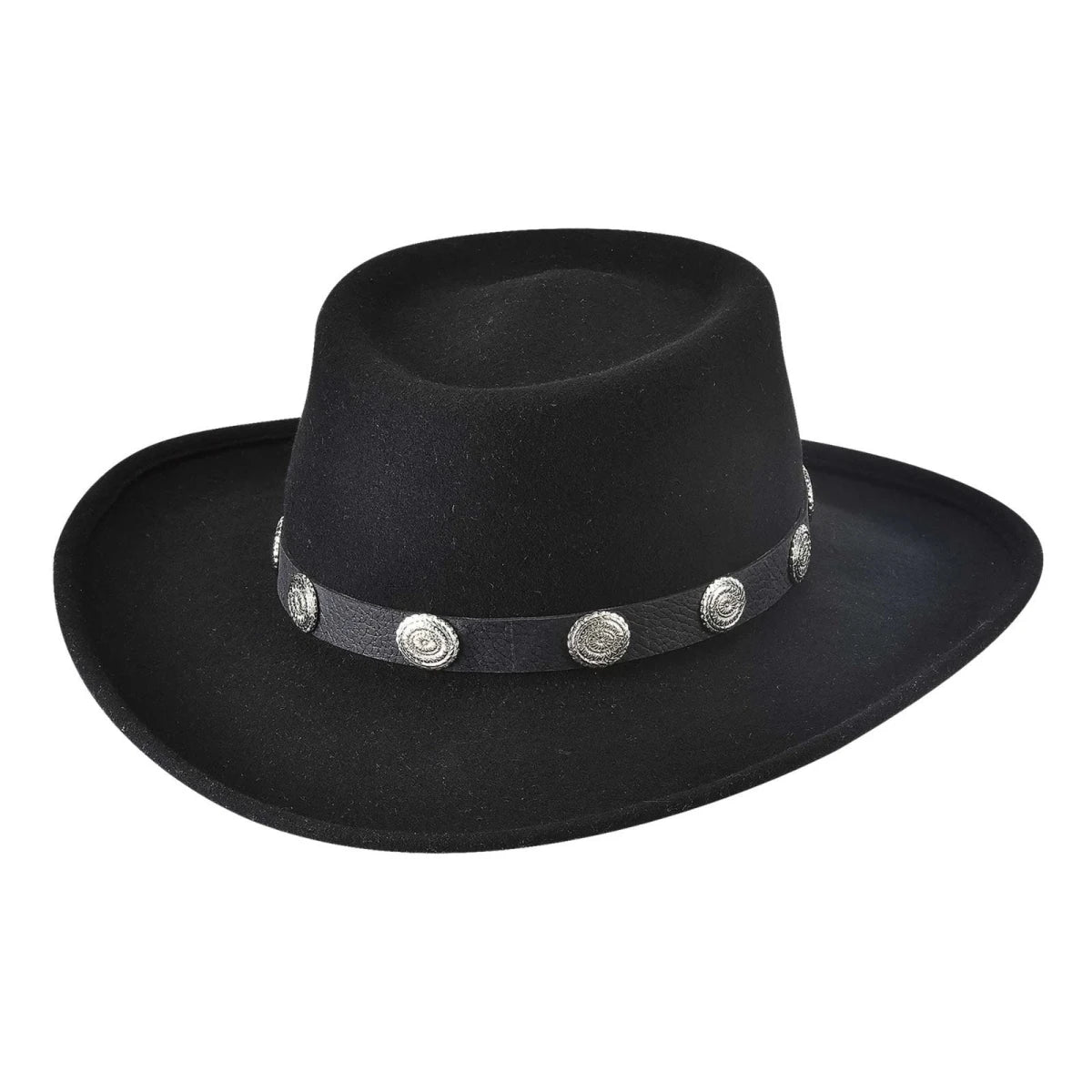 Bullhide CLOSE FRIEND Black Wool Felt Cowboy Hat 3 1/2" Brim Men’s Western - OriginalWestern.com