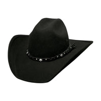 Bullhide COUNTRY HERITAGE Black Wool Felt Cowboy Hat 4" Brim Men’s Western - OriginalWestern.com