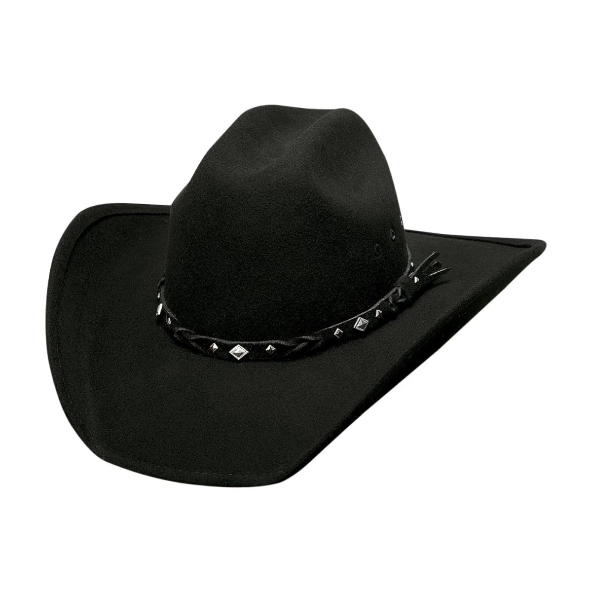 Bullhide COUNTRY HERITAGE Black Wool Felt Cowboy Hat 4" Brim Men’s Western - OriginalWestern.com