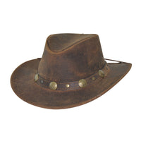 Bullhide CRACKLED Leather Cowboy Hat - Golden Brown - OriginalWestern.com