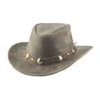 Bullhide CRACKLED Leather Cowboy Hat - Gray - OriginalWestern.com