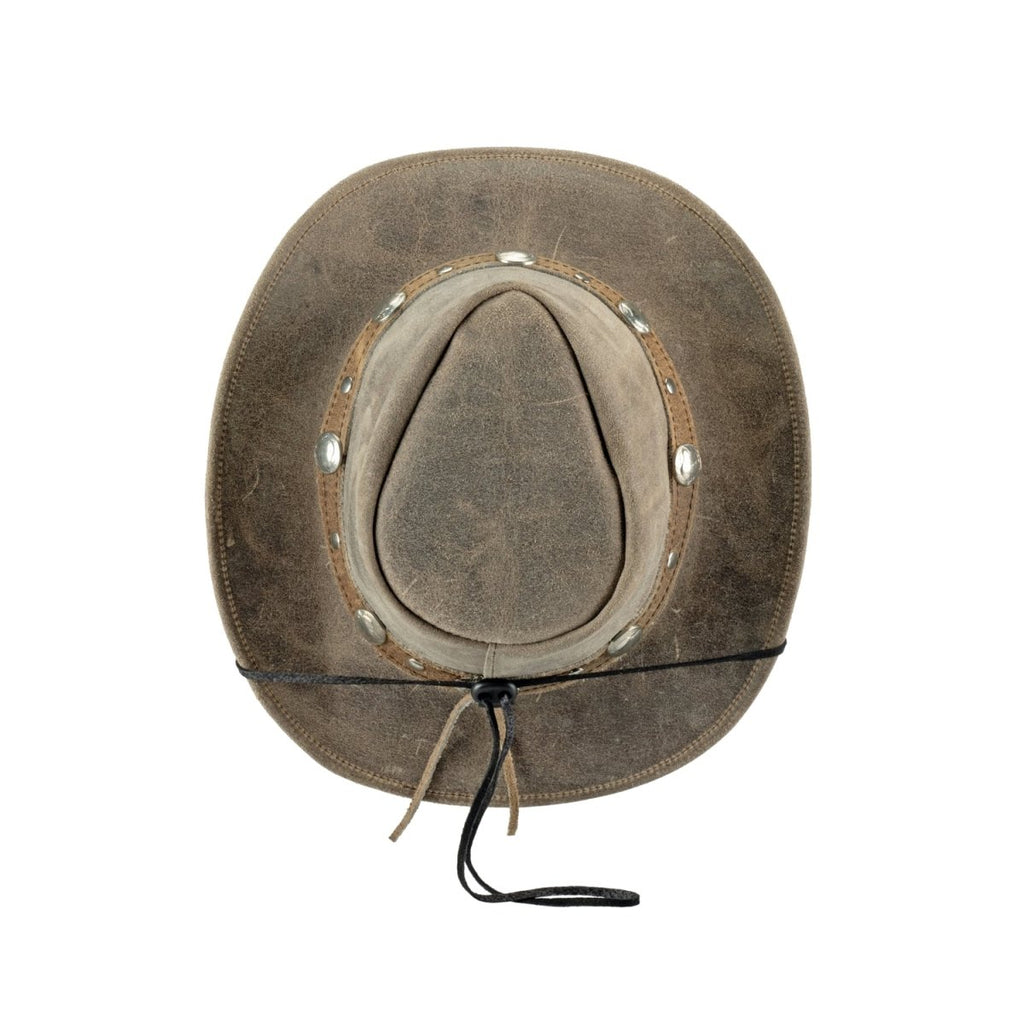 Bullhide CRACKLED Leather Cowboy Hat - Gray - OriginalWestern.com