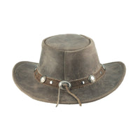 Bullhide CRACKLED Leather Cowboy Hat - Gray - OriginalWestern.com