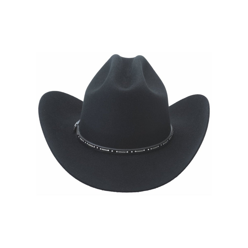 Bullhide DEL NORTE 8X Fur Blend Felt Cowboy Hat - Black - OriginalWestern.com