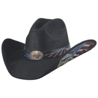 Bullhide EAGLE POINT Faux Felt Cowboy Hat - Black - OriginalWestern.com