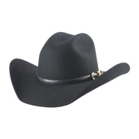 Bullhide EL LOKERON 6X Premium Wool Felt Cowboy Hat - Black - OriginalWestern.com