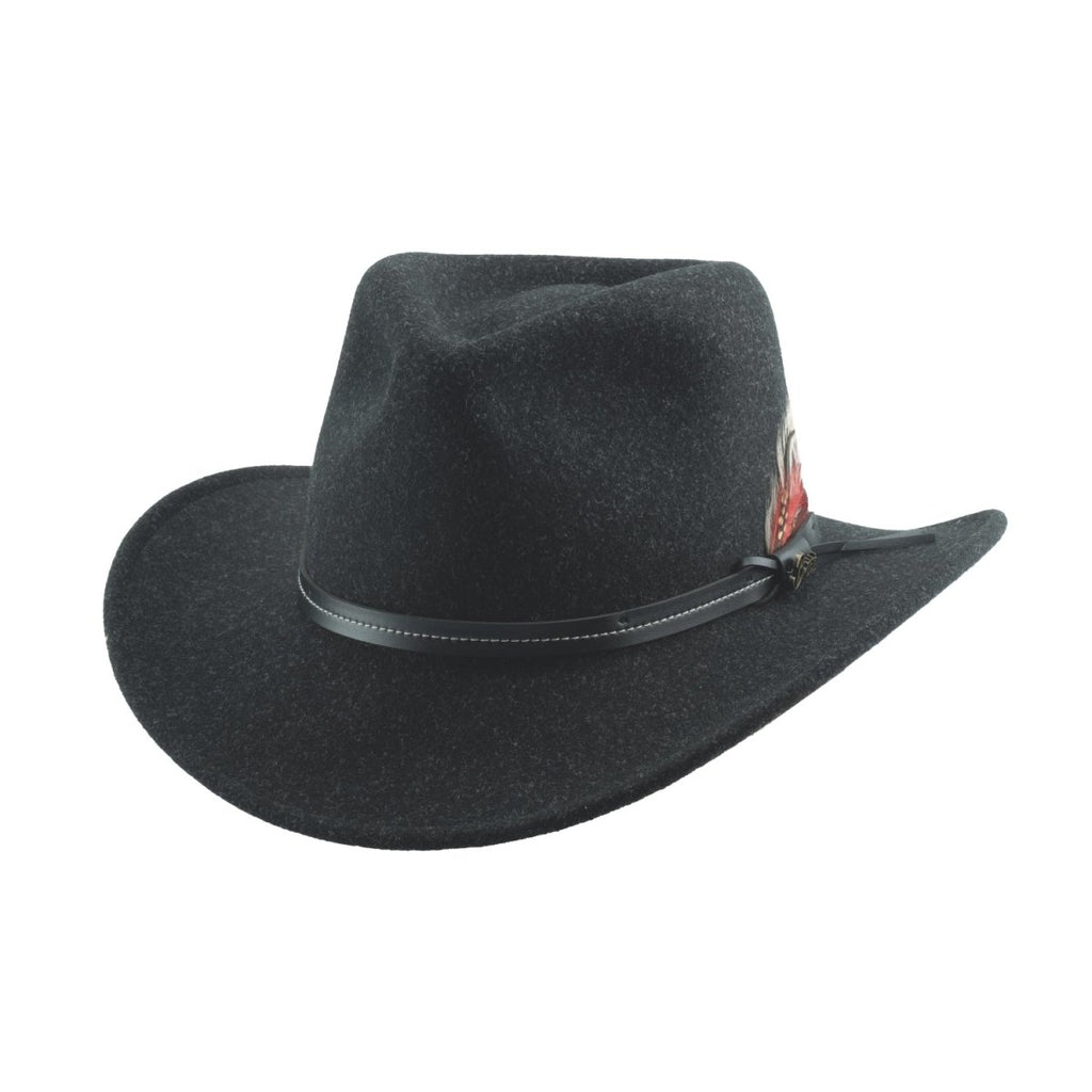 Bullhide EVANSTON Faux Felt Cowboy Hat - Black Mist - OriginalWestern.com