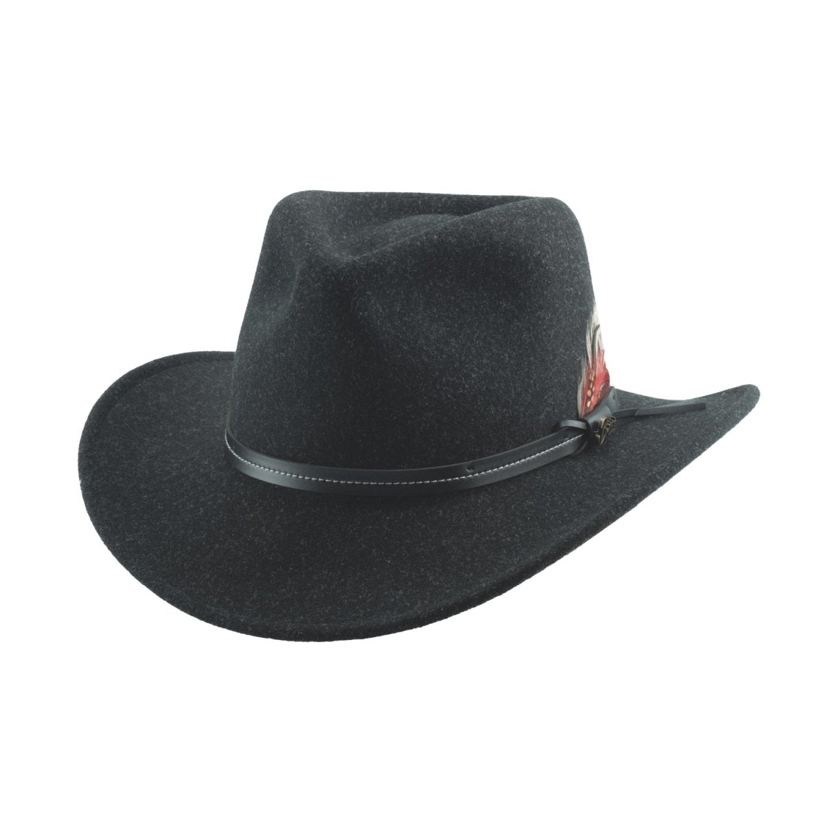 Bullhide EVANSTON Faux Felt Cowboy Hat - Black Mist - OriginalWestern.com