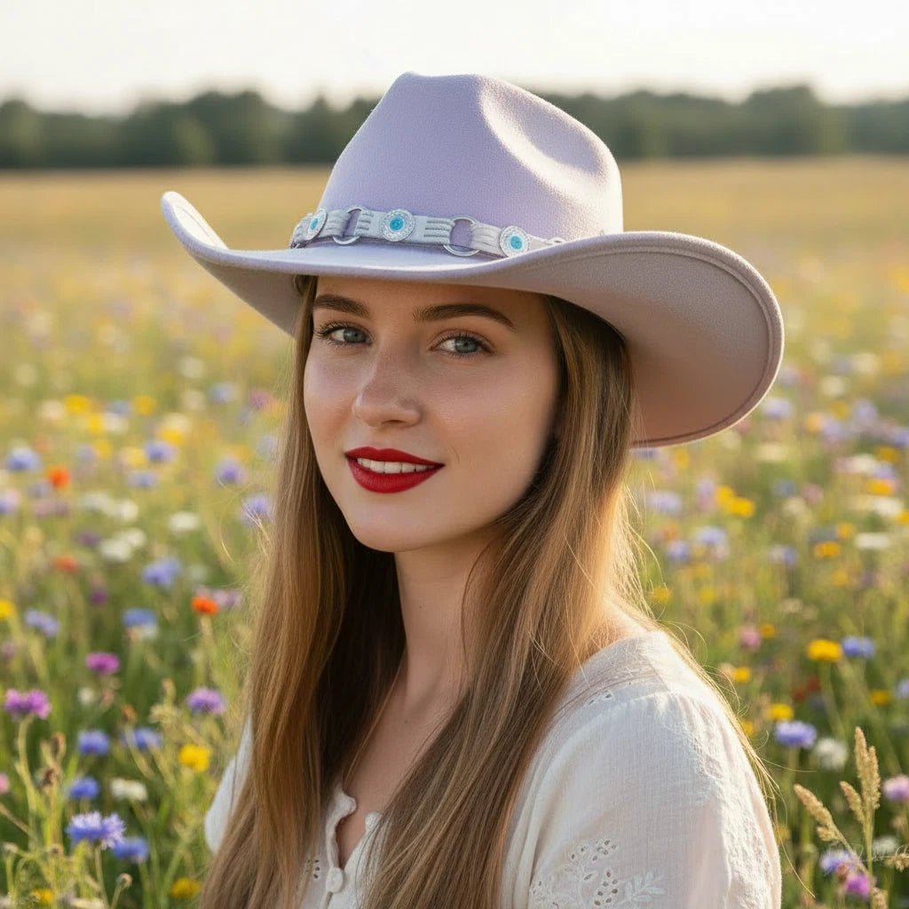Bullhide FORTNIGHT 0875LI Lilac Faux Felt Cowboy Hat 3 1/2" Brim Fashion Western - OriginalWestern.com