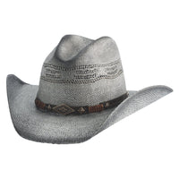 Bullhide FULL SPEED Bangora Cowboy Straw Hat - Gray - OriginalWestern.com