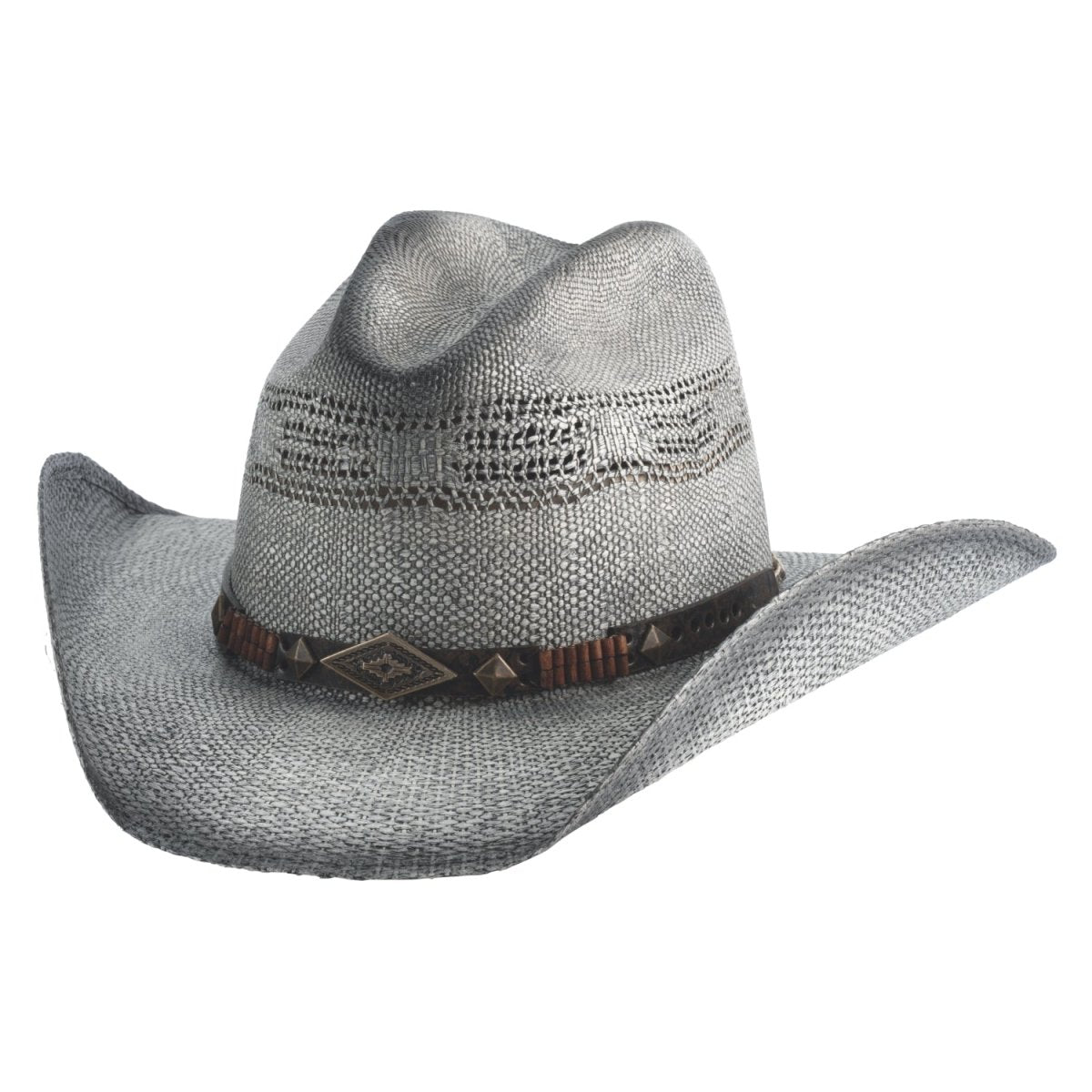 Bullhide FULL SPEED Bangora Cowboy Straw Hat - Gray - OriginalWestern.com