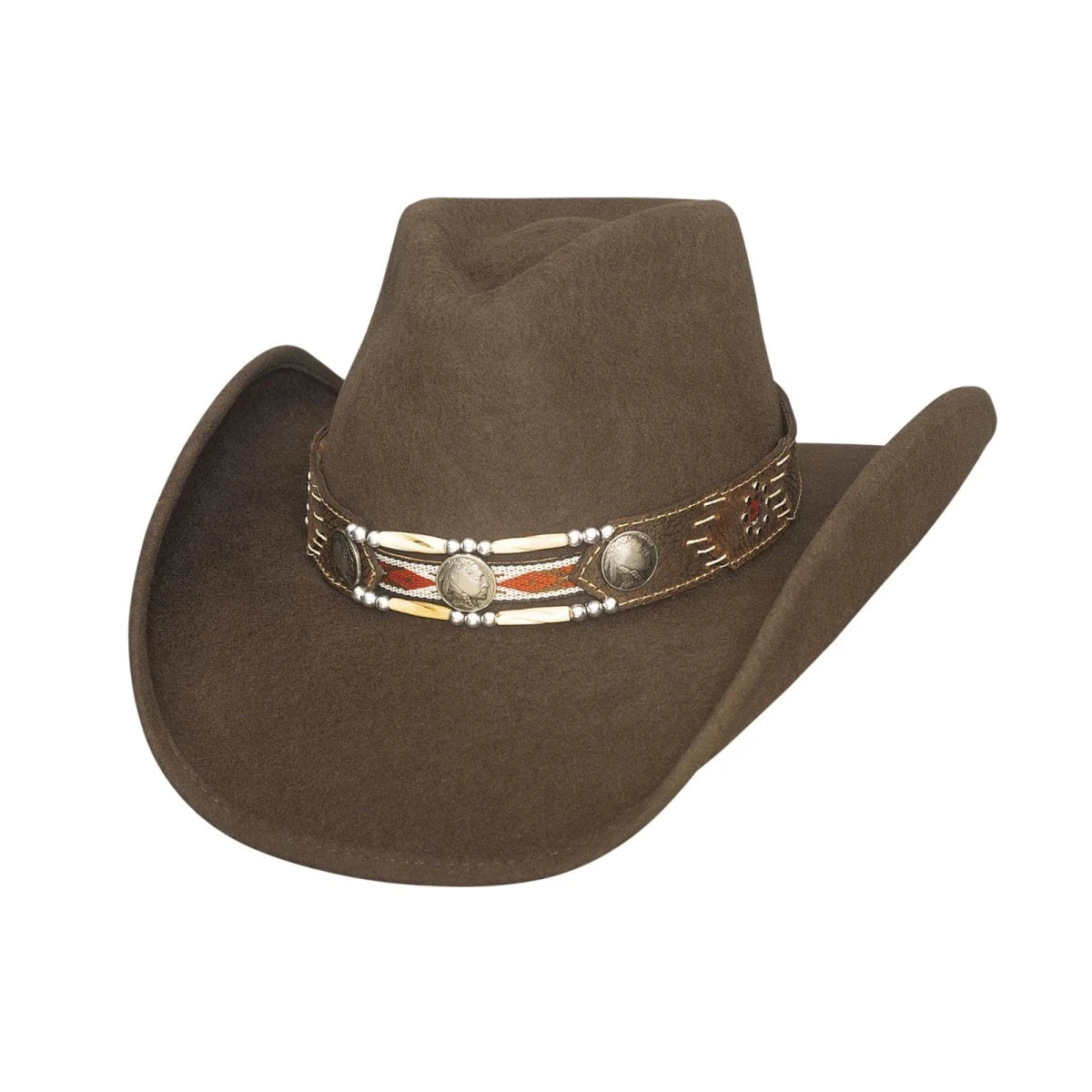 Bullhide GET ALONG Chocolate Brown Western Cowboy Hat Premium Wool 3 3/4" Unisex - OriginalWestern.com