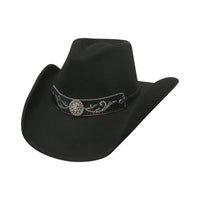 Bullhide HANGIN’ OUT Black Wool Felt Cowboy Hat 3 3/4" Brim Men’s Western - OriginalWestern.com
