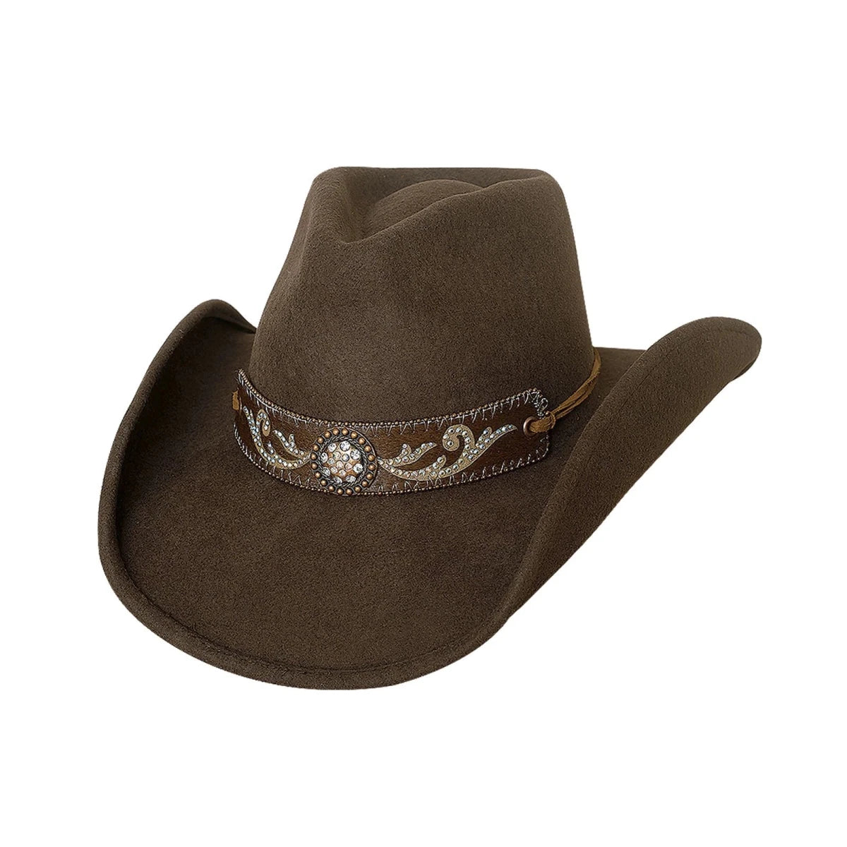 Bullhide HANGIN’ OUT Chocolate Wool Felt Cowboy Hat 3 3/4" Brim Men’s Western - OriginalWestern.com