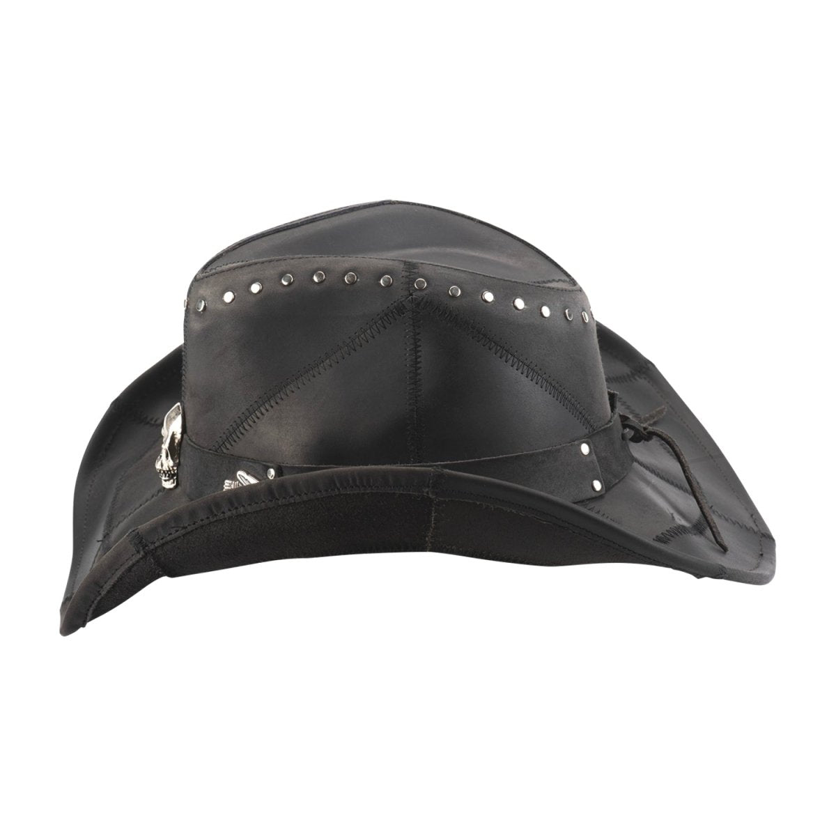 Bullhide HARDTAIL Leather Cowboy Hat - Black - OriginalWestern.com