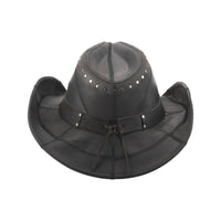 Bullhide HARDTAIL Leather Cowboy Hat - Black - OriginalWestern.com