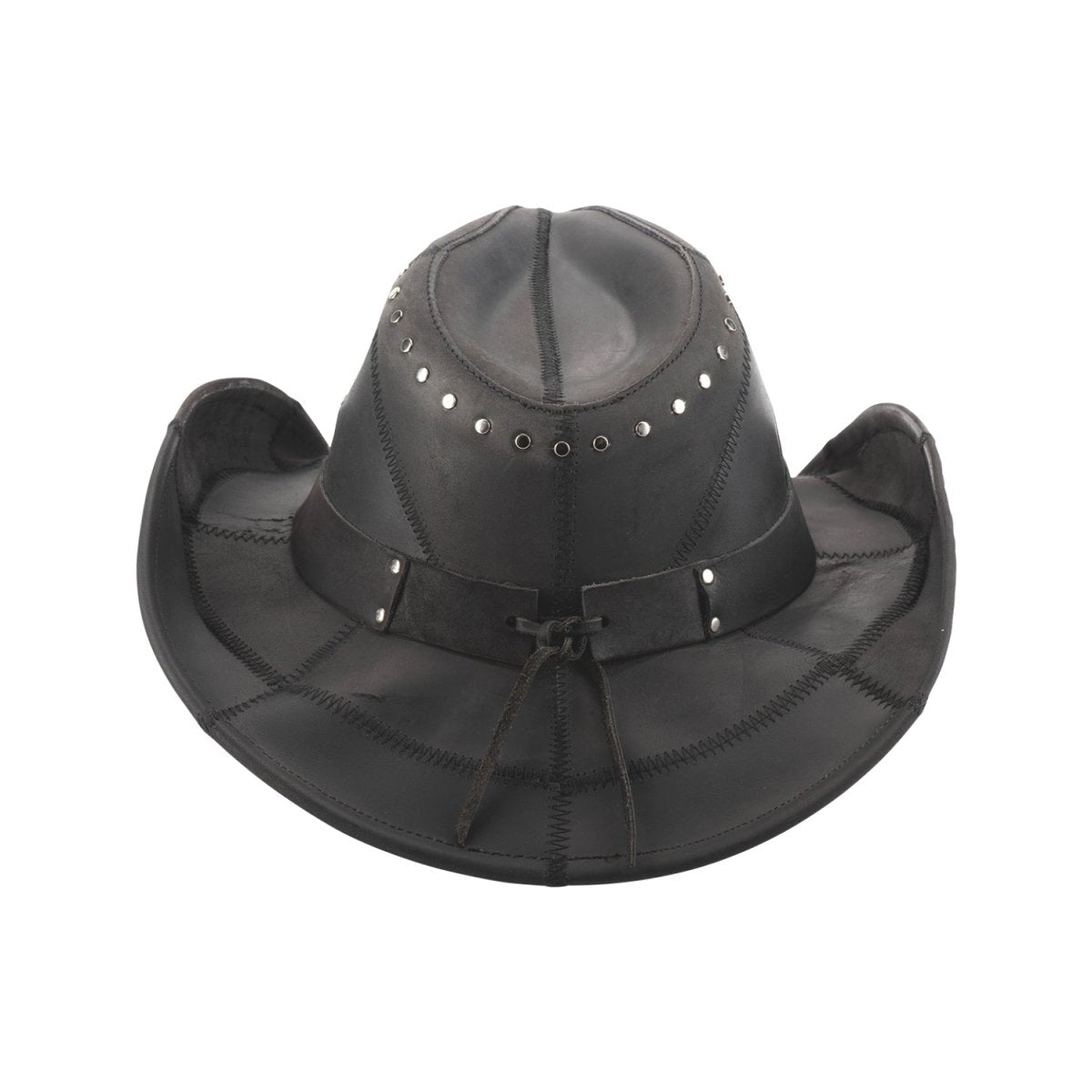 Bullhide HARDTAIL Leather Cowboy Hat - Black - OriginalWestern.com