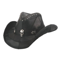 Bullhide HARDTAIL Leather Cowboy Hat - Black - OriginalWestern.com