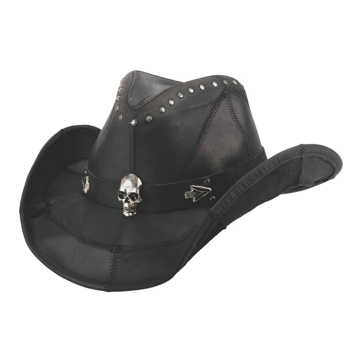 Bullhide HARDTAIL Leather Cowboy Hat - Black - OriginalWestern.com