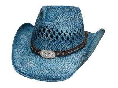 Bullhide Hats Wild And Blue Straw Western Cowboy Hat - OriginalWestern.com